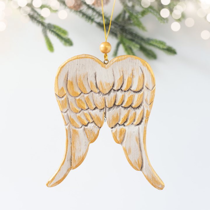 On Angel's Wings Ornament