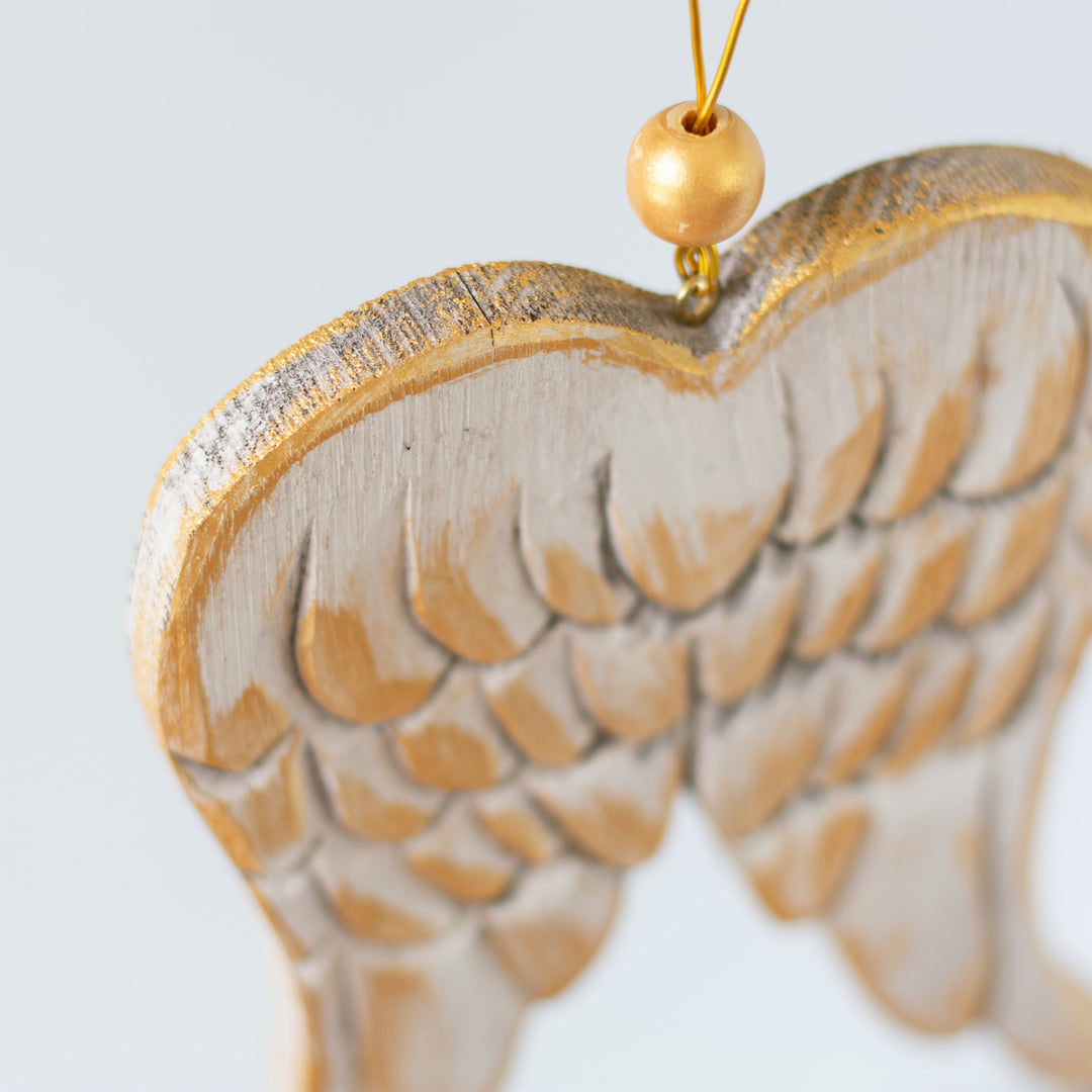 On Angel's Wings Ornament