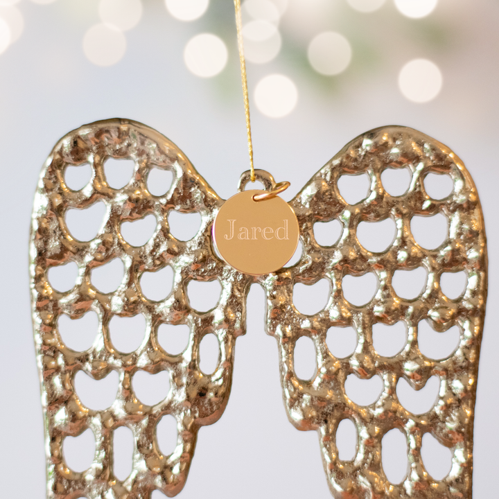 On Angel's Wings Ornament