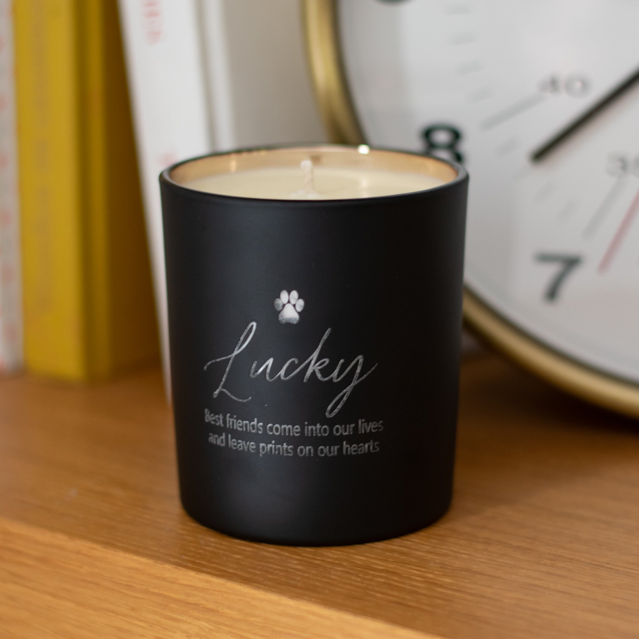 Pet remembrance fashion candle