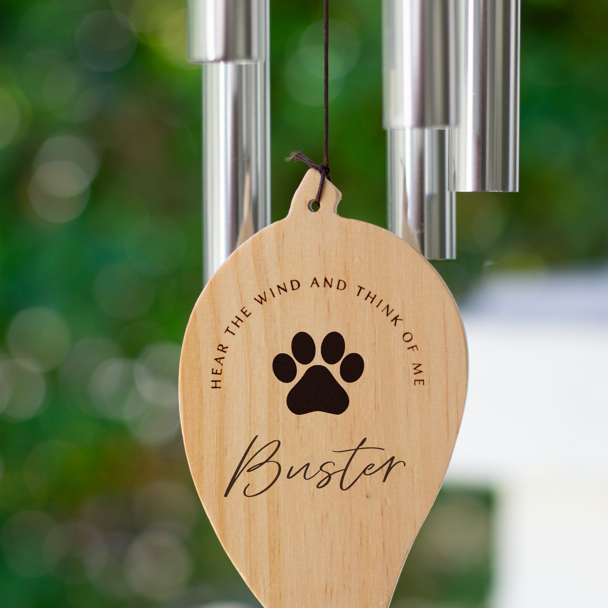 Personalized Pet Memorial Wind Chime,Loss of Dog Wind Chimes Outdoor,30 Inches Paw Print Sympathy Gift to Remember a Dog,Cat,or outlets Other Pet