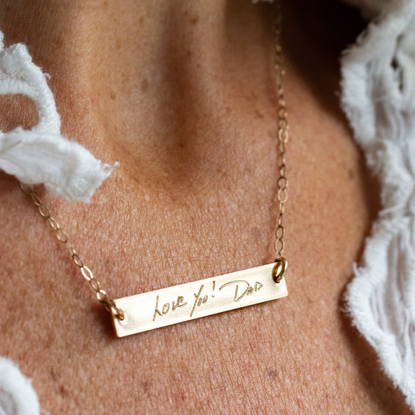 Buy Handwriting Necklace Actual Handwriting Necklace Christmas Gift  Memorial Actual Signature Necklace Mother's Day Gift Sentimental Gift  Online in India - Etsy